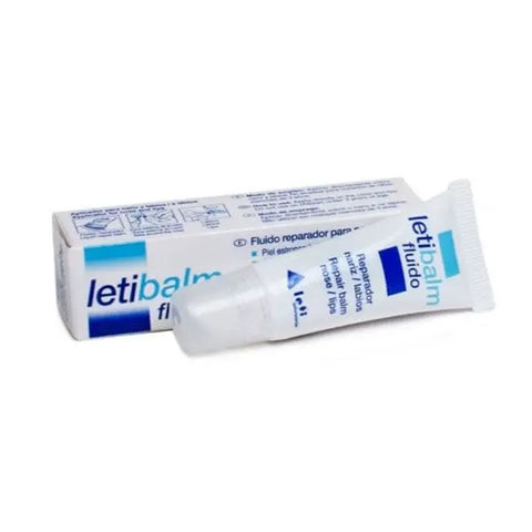 Letibalm Fluid 10ml by Jag Couture London New York, featuring a small skincare tube with white and blue packaging.