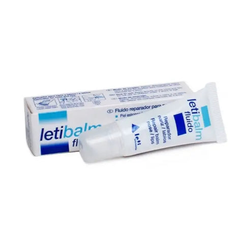 Letibalm Fluid 10ml by Jag Couture London - New York, showing the small clear tube with product label and cap.