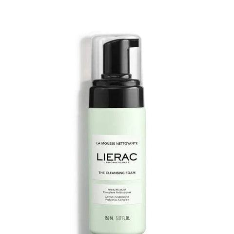 Lierac Cleansing Foam 150ml from Jag Couture London - New York, with foamy texture suitable for gentle facial cleansing.