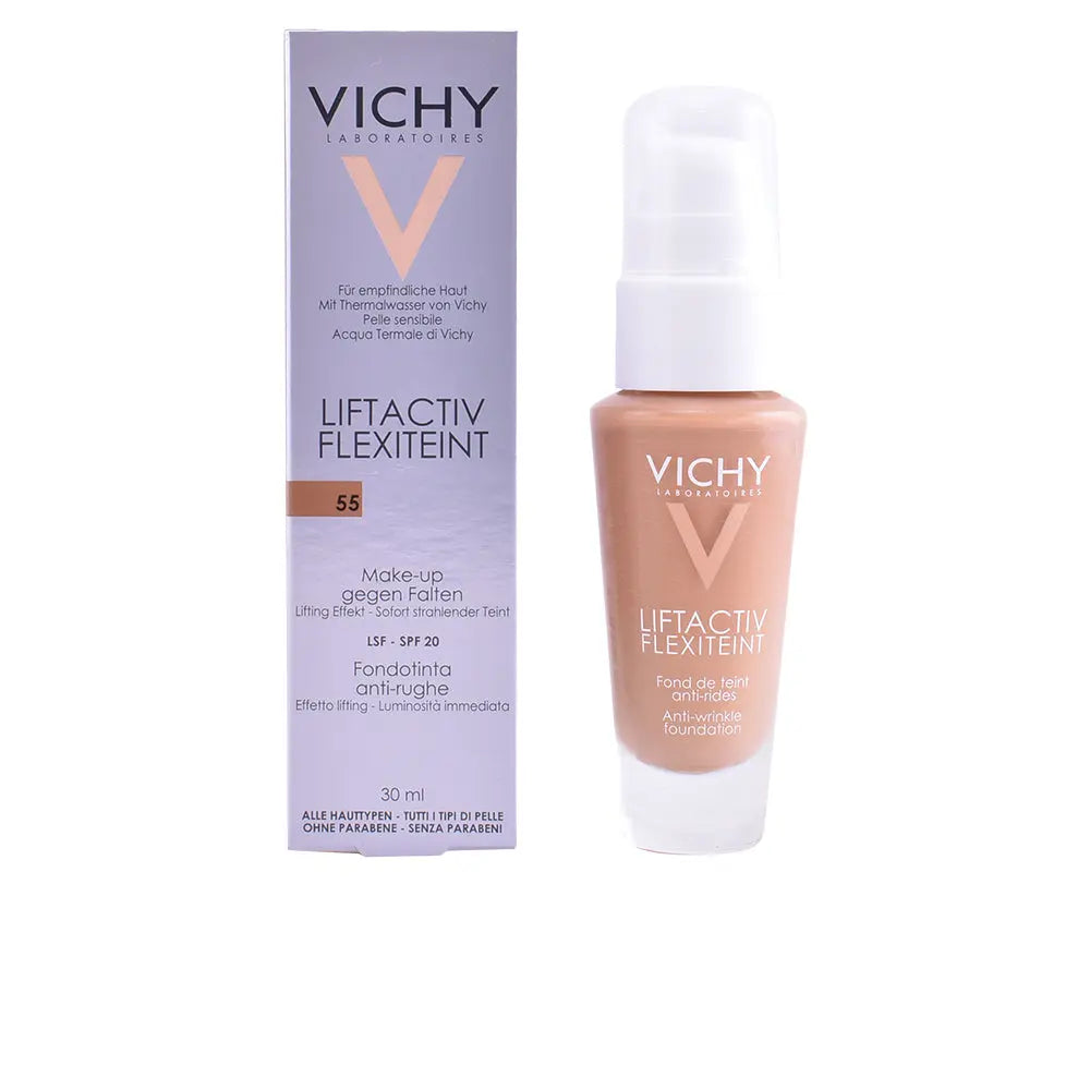 Jag Couture London New York Liftactiv Flexiteint foundation in shade 55 Opal, anti-wrinkle SPF 20, creamy liquid makeup for radiant skin