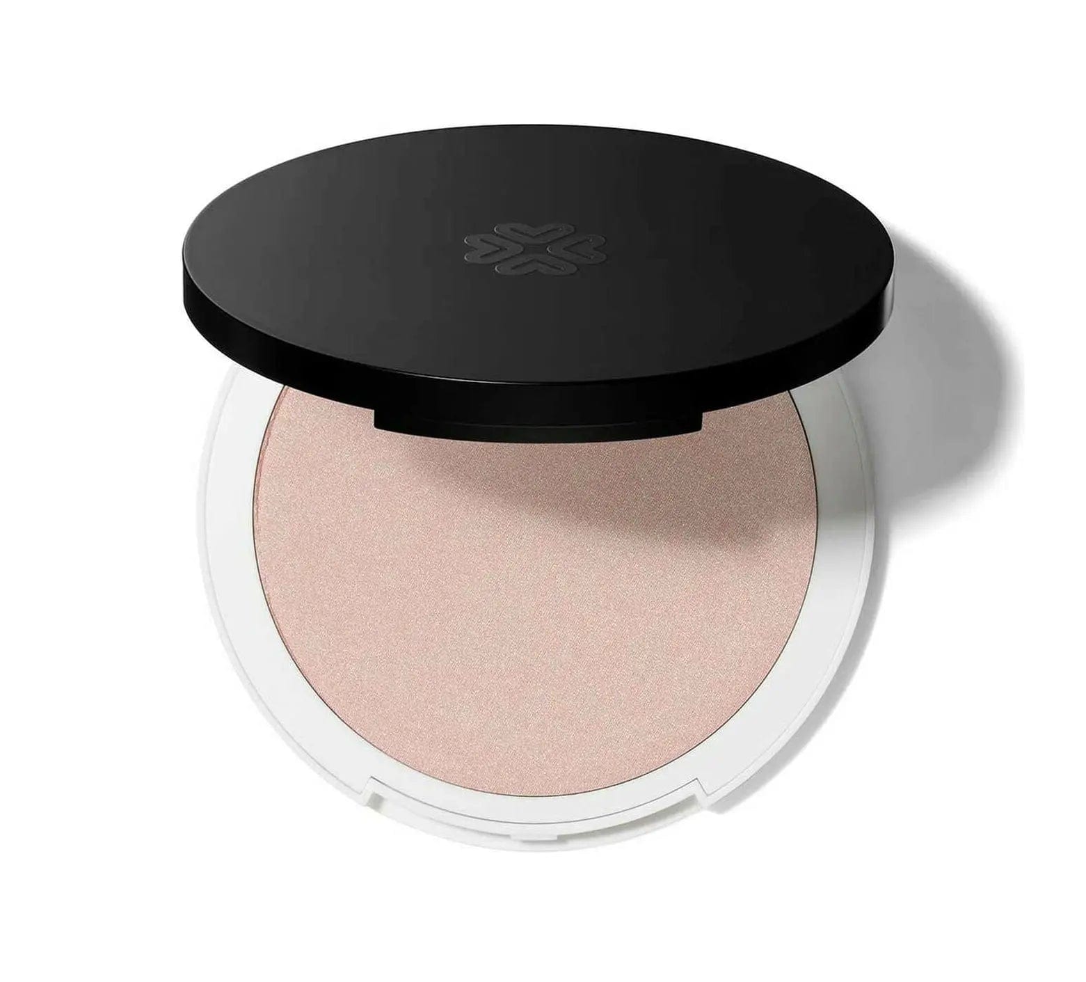 Lily Lolo Mineral Illuminator in Rose by Jag Couture London-New York, showcasing the compact with shimmering rose-toned highlighter.