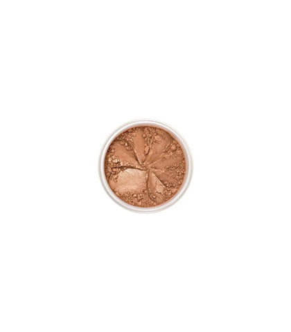 Lily Lolo Mineral Bronzer Powder by Jag Couture London-New York, showing warm-toned mineral bronzer in a compact.