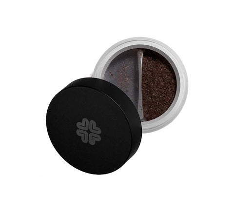 Lily Lolo Mineral Eyeshadow in Moonlight by Jag Couture London-New York, showcasing a shimmering eye makeup with soft, luminous tones.