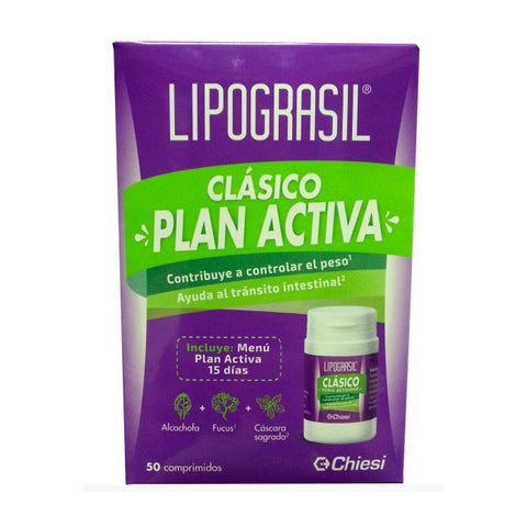 Jag Couture London - New York Lipograsil Classic 50 tablets bottle, dietary supplement with capsules for weight management.