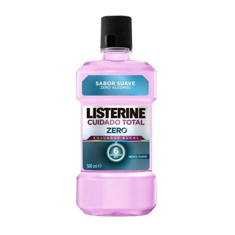 Jag Couture London New York Listerine Total Care Zero Alcohol Mouthwash 500ml bottle with label and cap.