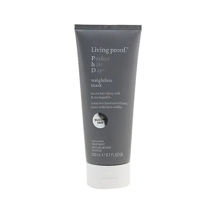 Living Proof Perfect Hair Day Weightless Mask in 200ml jar, designed for nourishing and lightweight hair care by Jag Couture London New York