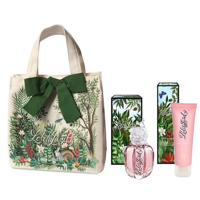 Set of three Lolita Lempicka Lolitaland Eau De Parfum Spray 50ml bottles, featuring floral and sweet fragrance designs.