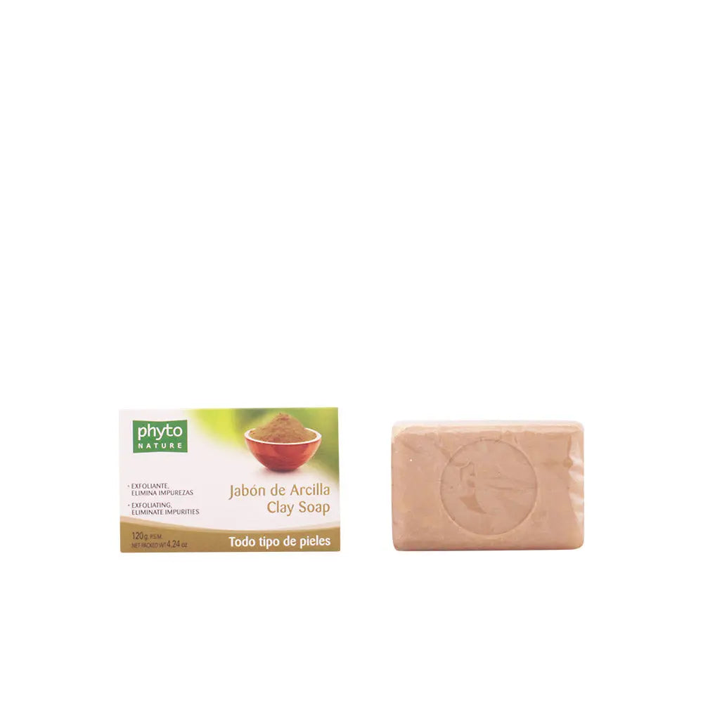 Luxana Phyto Nature Clay Soap by Jag Couture London New York, 120g, showing the natural clay-infused soap bar with botanical elements.