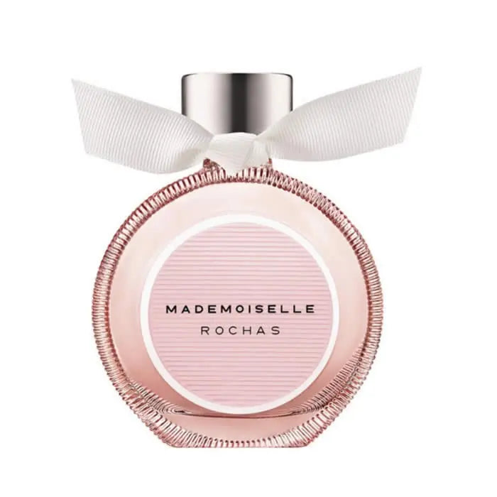 Mademoiselle Rochas Eau de Perfume spray in 50ml bottle by Jag Couture London New York, with elegant packaging.