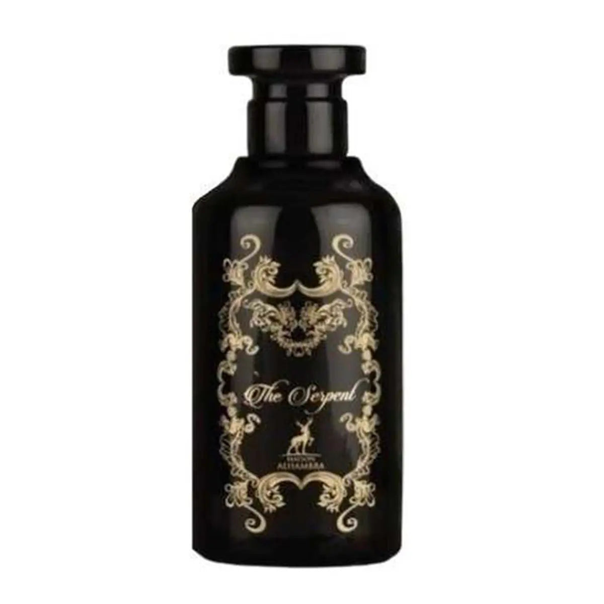 Maison Alhambra The Serpent Eau De Parfum 100ml spray by Jag Couture London and New York, featuring a sleek perfume bottle design.