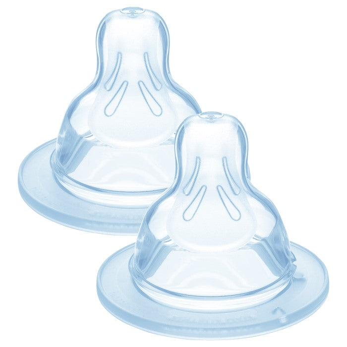Mam Baby Teat Nº0 2U by Jag Couture London - New York, showing two soft silicone baby teats on a white background.