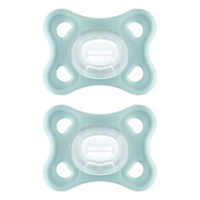 Jag Couture London New York Mam Comfort Pacifier for 3-12 months, neutral color, two units for soothing comfort.