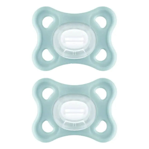 Jag Couture London New York Mam Comfort Pacifier for 3-12 months, neutral color, two units for soothing comfort.