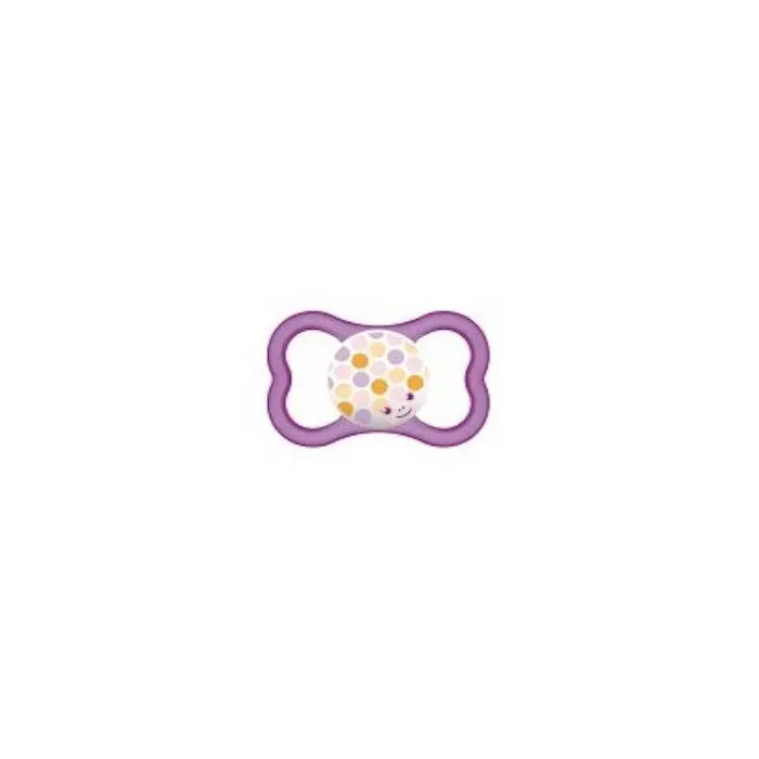 Mam Silicone Air 16+ Soother by Jag Couture London—soft silicone baby soother with a breathable design