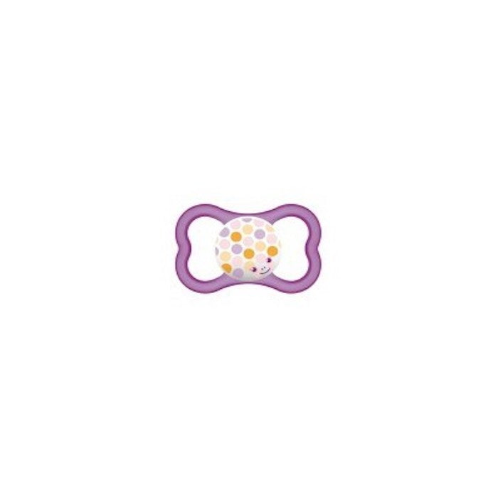Mam Silicone Air 16+ Soother by Jag Couture London - New York, soft silicone teat and ergonomic shield for comfortable soothing.