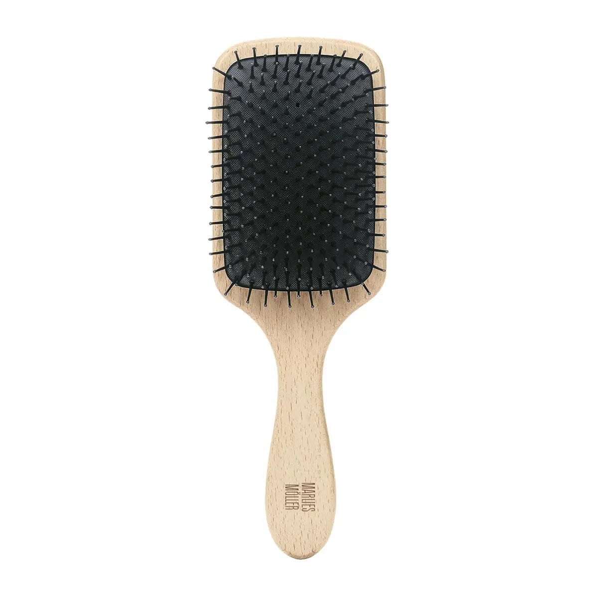 Marlies Moller Care Hair and Scalp Brush by Jag Couture London New York with wooden handle and soft bristles for gentle scalp care