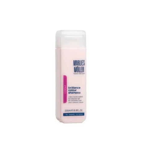 Marlies Moller Colour Brilliance Shampoo by Jag Couture London New York, 200ml bottle with vibrant packaging and product label.