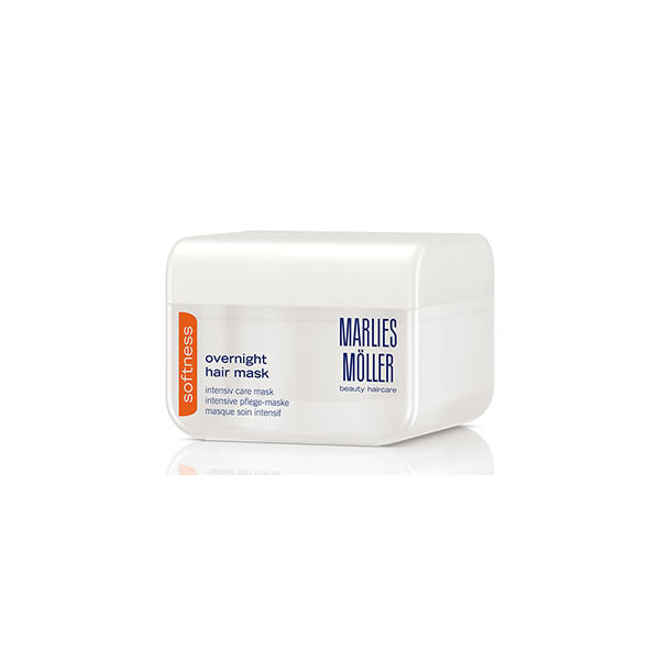 Marlies Moller Overnight Hair Mask in 125ml jar, labeled with brand Jag Couture London - New York, showing the product container.