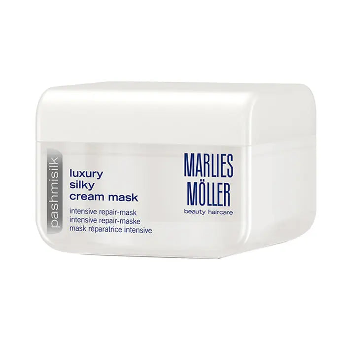 Marlies Moller Pashmisilk luxury silky cream mask in 125ml jar, designed for smooth, hydrated skin, by Jag Couture London New York