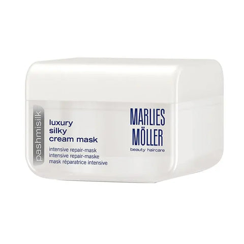Marlies Moller Pashmisilk Luxury Silky Cream Mask in 125ml jar, moisturizing skincare by Jag Couture London New York.