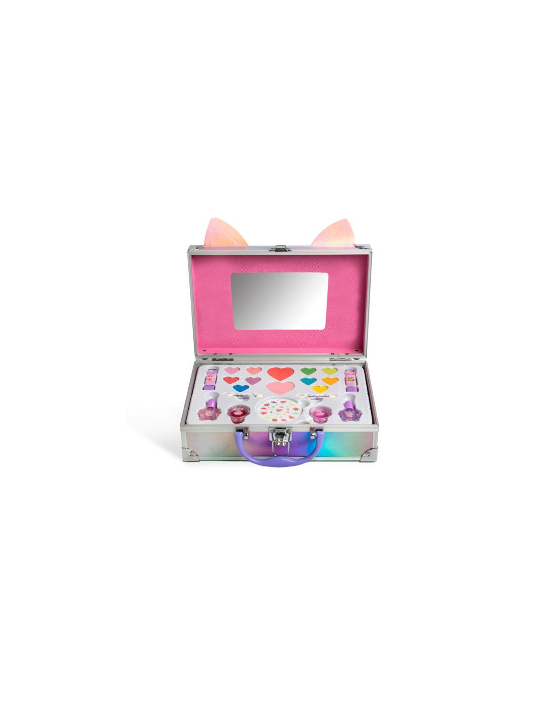 Martinelia My Best Friends Brief Maletin with 10 eyeshadow shades and 2 lipstick bars in a compact makeup case, by Jag Couture London New York.