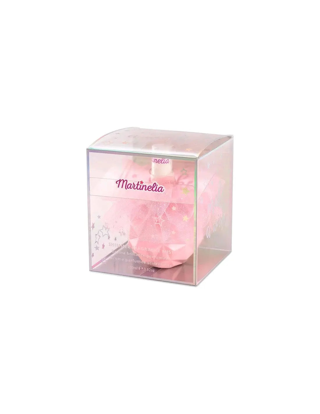 Martinelia Shimmer Bruma Brillante Perfumada spray in 100ml bottle with shimmering finish, by Jag Couture London New York.