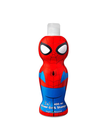 Marvel 2-in-1 Shower Gel and Shampoo by Jag Couture London-New York, 400ml bottle with Marvel-themed label.