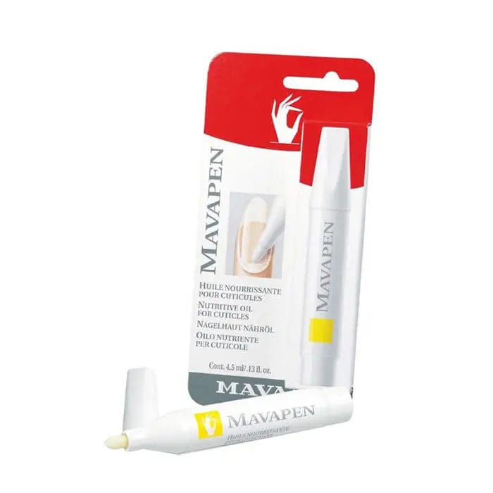 Mavala Mavapen nourishing cuticle oil in a 4.5ml bottle, designed to hydrate and strengthen cuticles, by Jag Couture London New York