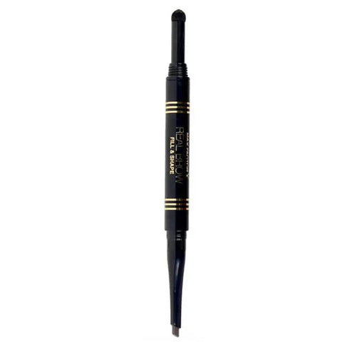 Max Factor Real Brow Fill & Shape in Deep Brown, natural-looking eyebrow pencil with precise application, by Jag Couture London New York.