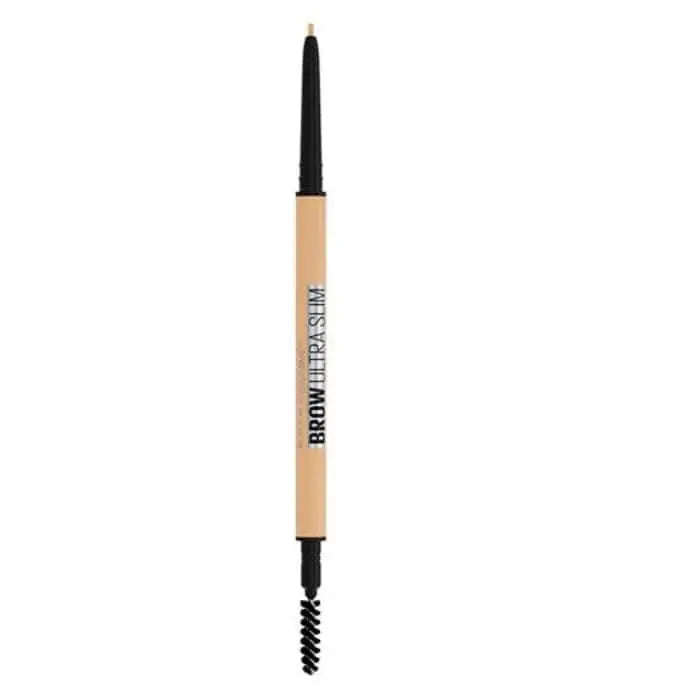 Maybelline Brow Ultra Slim Defining Eyebrow Pencil in Light Blond, featuring a slim design for precise eyebrow shaping.