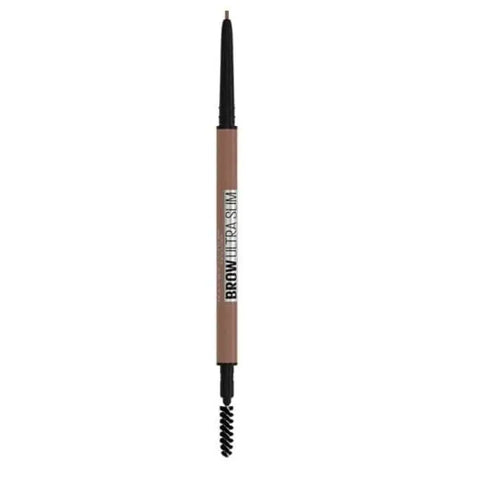 Maybelline Brow Ultra Slim Defining Eyebrow Pencil in Warm Brown, featuring a slim tip for precise eyebrow shaping and filling.