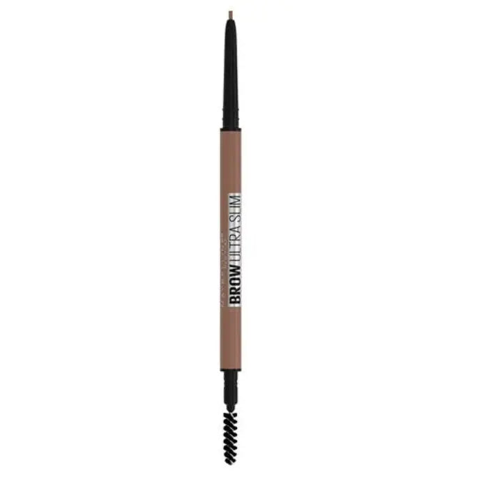 Maybelline Brow Ultra Slim Defining Eyebrow Pencil in Warm Brown, with a slim tip for precise eyebrow shaping and filling.
