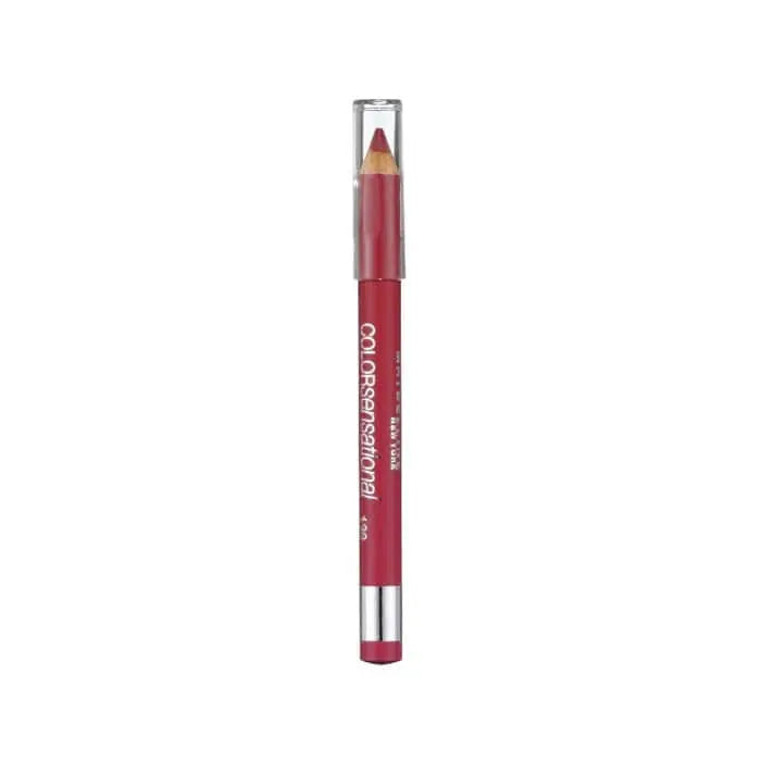 Maybelline Color Sensational Lip Liner in shade 547 Pleasure Red Me, with a sleek red lip liner pencil on a plain background.