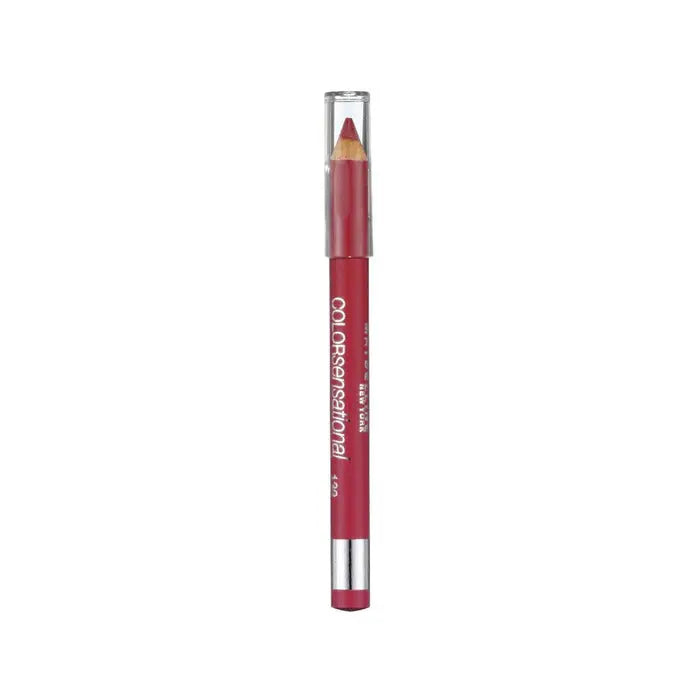 Maybelline Color Sensational Lip Liner in 547 Pleasure Red Me, with a sleek red lip liner pencil and packaging.