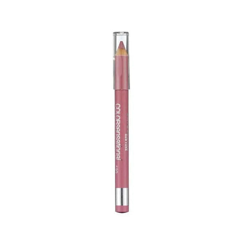 Maybelline Color Sensational Lip Liner 630 Velvet Beige shown with beige lip liner on a model's lips.