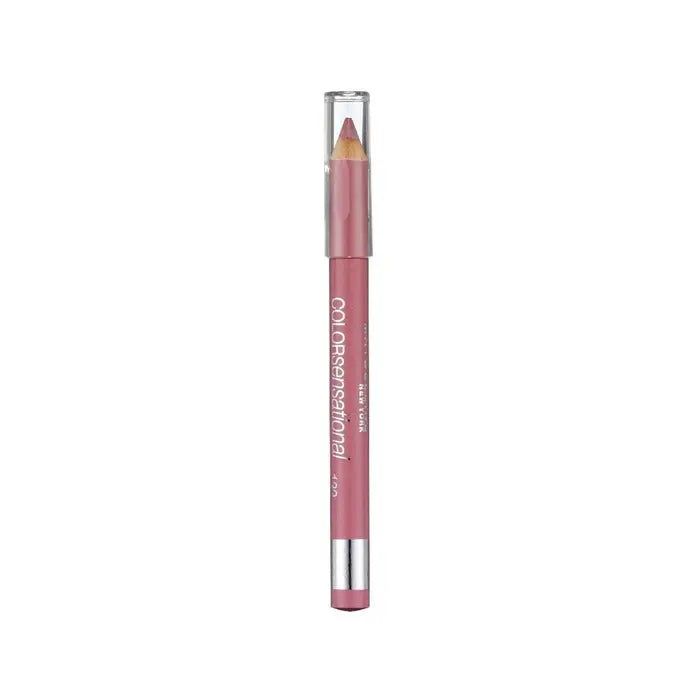 Maybelline Color Sensational Lip Liner in 630 Velvet Beige, showcasing the beige lip liner with its sleek packaging.