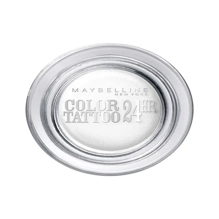 Maybelline Color Tattoo 24h Cream Gel Eye Shadow in Infinite White, a long-lasting white cream eye shadow, by Jag Couture London - New York