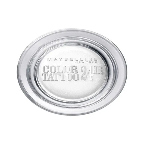 Maybelline Color Tattoo 24h Cream Gel Eye Shadow in Infinite White, a long-lasting white cream eye shadow, by Jag Couture London - New York