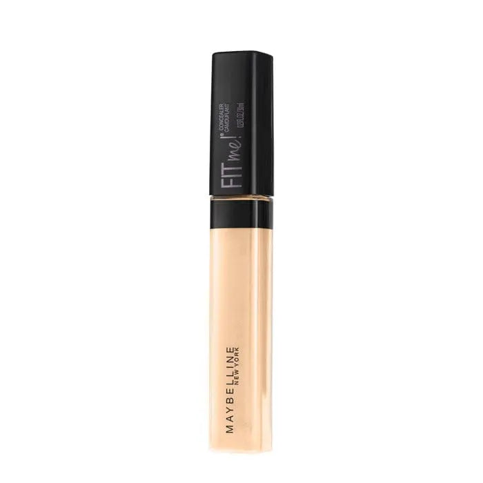 Maybelline Fit Me Concealer in shade 20 Sand, natural beige liquid concealer for flawless skin, with Jag Couture London branding.