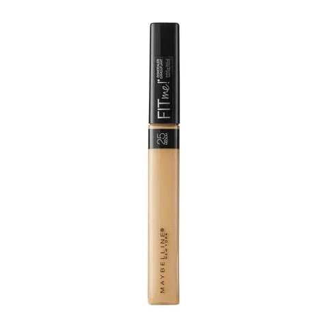 Maybelline Fit Me Concealer in shade 25 Medium, showcasing the tube with brand and product details.