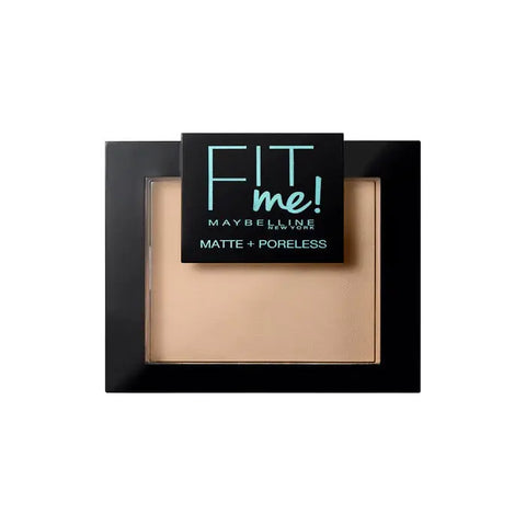 Maybelline Fit Me Matte & Poreless Powder in shade 120 Classic Ivory, showcased in a compact with brand branding.