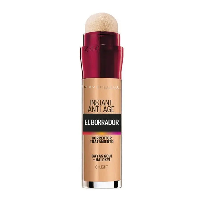 Maybelline Instant Rewind Eraser Treatment Concealer 01 Light in a sleek tube, displayed on a neutral background.