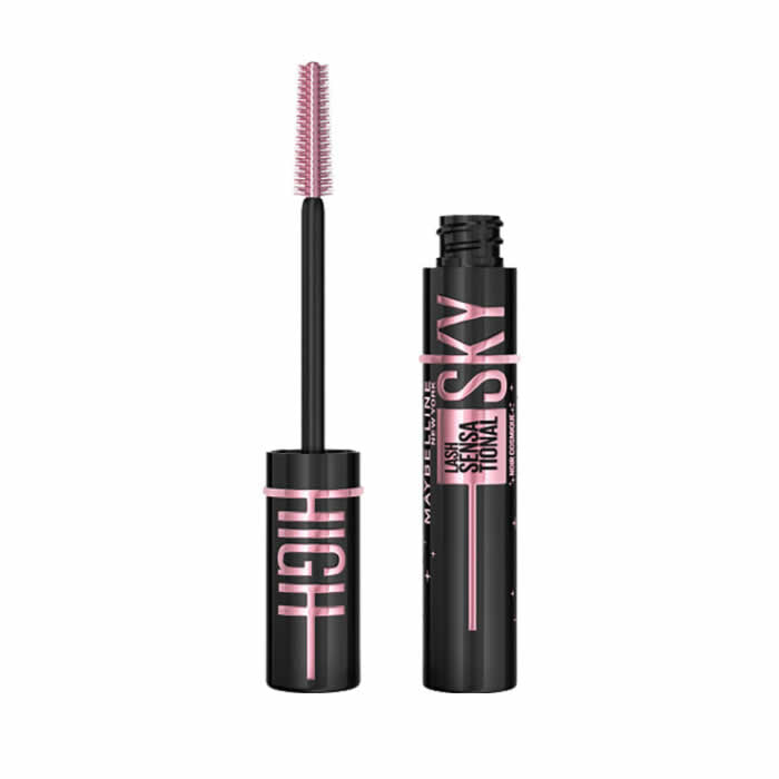 Maybelline Lash Sensational Sky High Cosmic Mascara in 7.2ml tube, featuring black mascara with cosmic design on the packaging.
