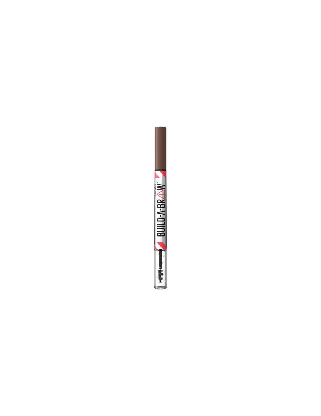 Maybelline Mayb Brow Buil A Brow eyebrow pencil and brush set, featuring natural-looking brow enhancement from Jag Couture London.