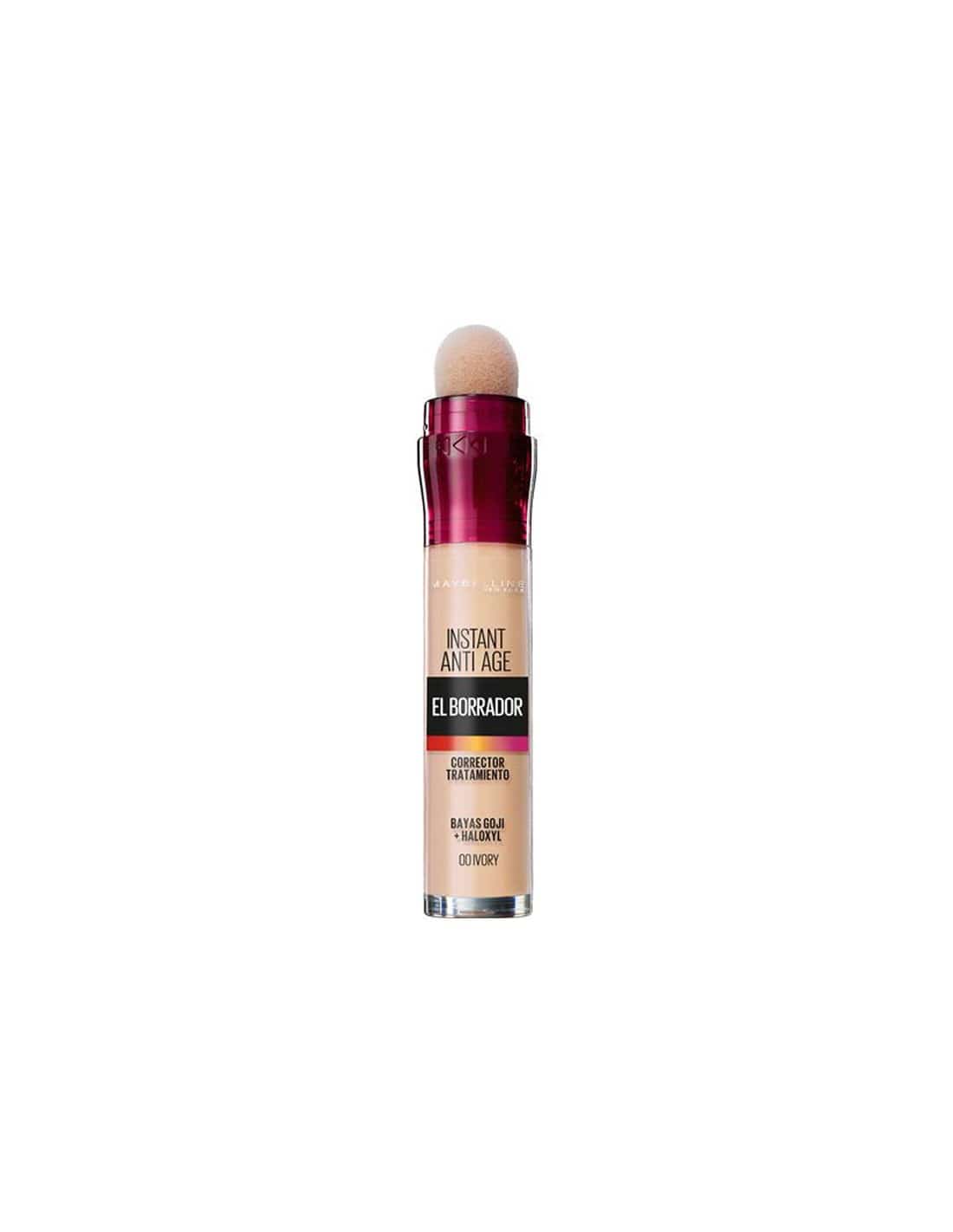 Maybelline Mayb Corrector Borrador from Jag Couture London - New York, close-up view of the concealer stick in its packaging