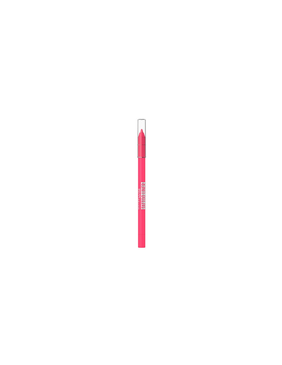 Maybelline gel pencil eyeliner from Jag Couture London showcasing the tattoo liner's smooth, precise application on eye skin.