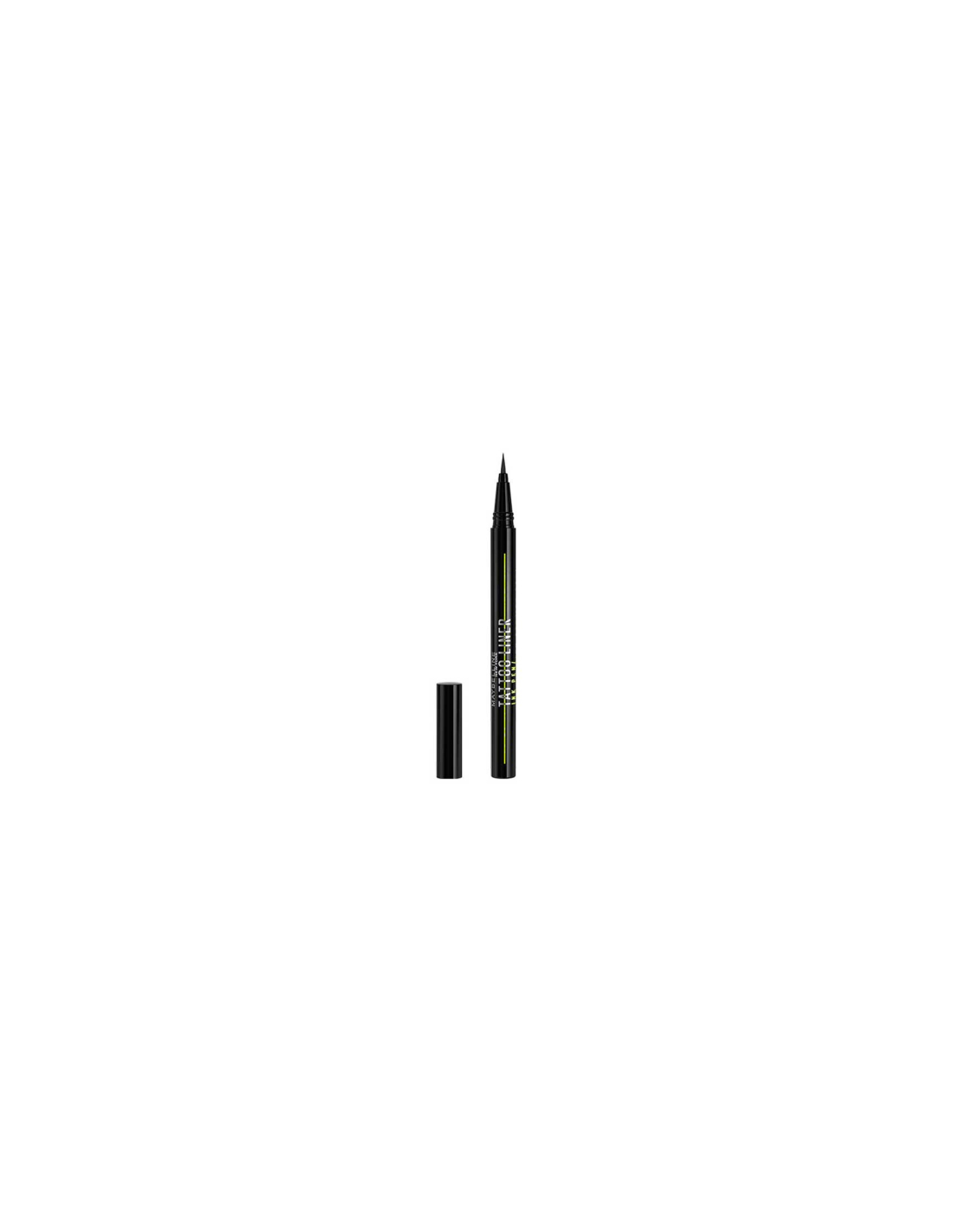 Maybelline Ink Pen Tattoo Liner by Jag Couture London-New York, black liquid eyeliner with precise tip for defined eye looks.