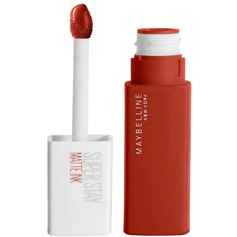 Maybelline Superstay 24 Matte Ink Lipstick in shade 117 Ground-breaker, 5ml, showcasing the deep matte lip color.