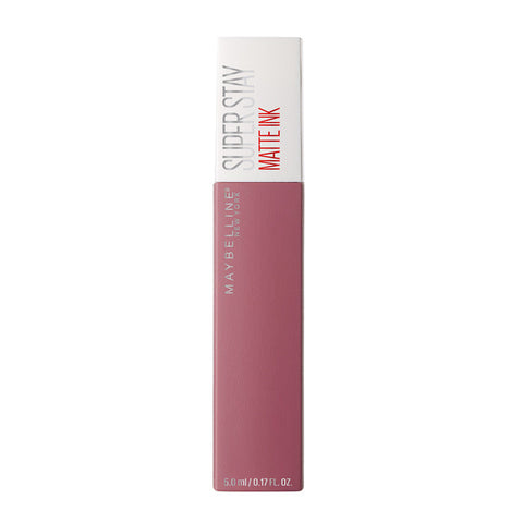 Maybelline Superstay 24 Matte Ink lipstick in shade 15 Lover, 5ml tube, displayed with matte finish and vibrant color.