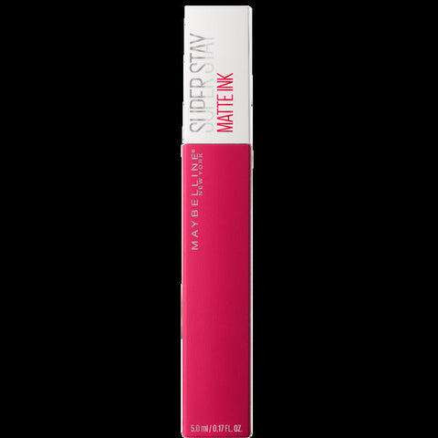 Maybelline Superstay 24 Matte Ink Lipstick in shade Path Finder, 5ml, with the lipstick tube and vibrant matte finish visible.